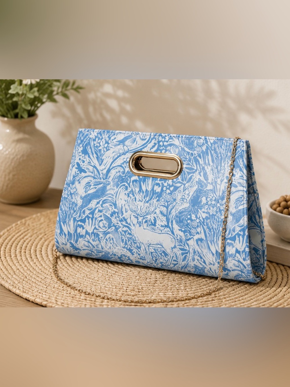 Jane Marie Into The Wild Blue White Crossbody NWT